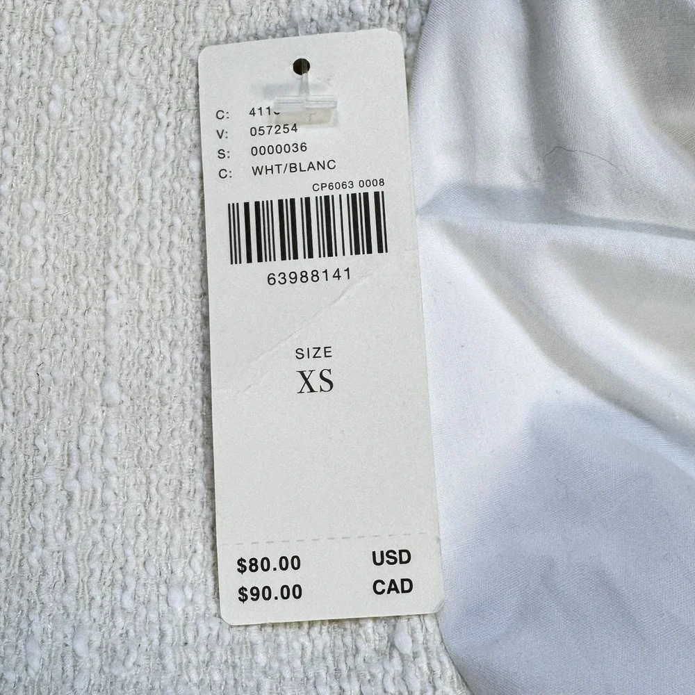 By Anthropologie Puff-Sleeve Blouse White‎ Cream Size XS Womens Top